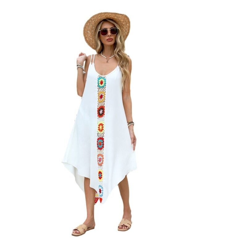 Beach Camisole Crochet Dress Swimsuit - Image 3