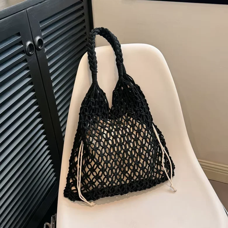 Large Straw Shopping Bag