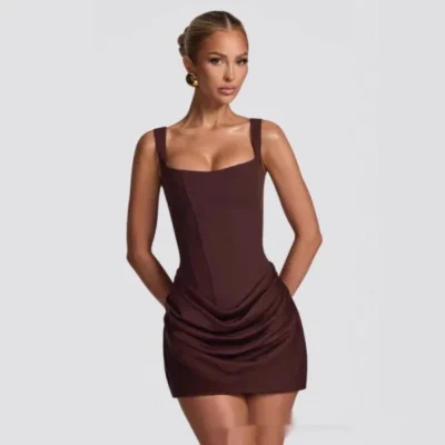 Tube Top Mini Dress Women