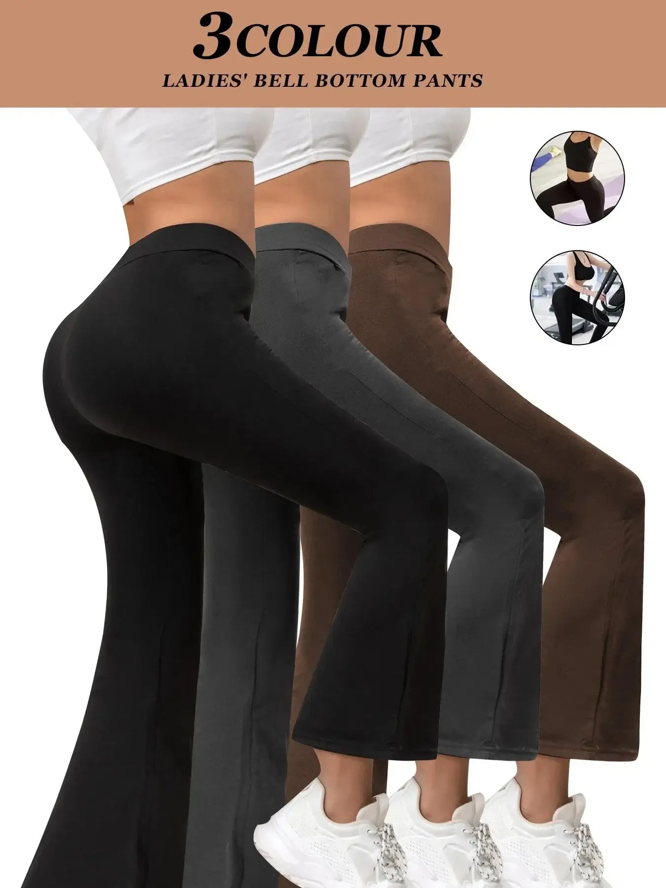 flare yoga pants for women high waist
