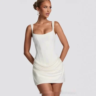 trendy tube top club dress women